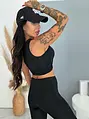 Vystužený športový crop top CARA