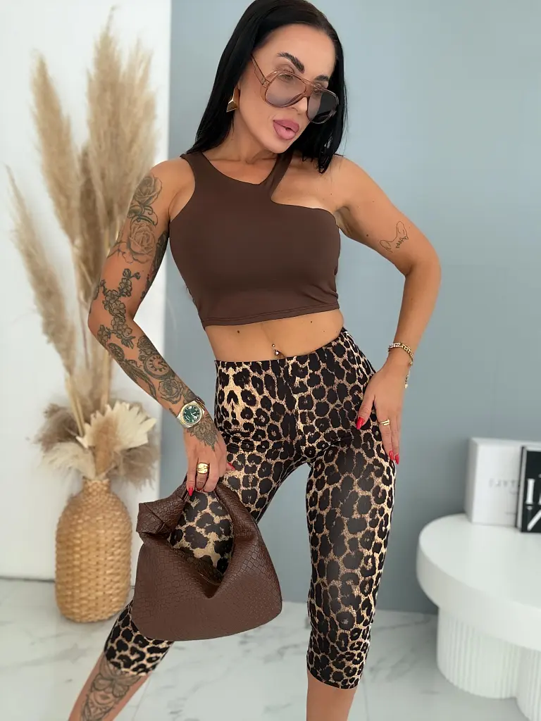 Vystužený športový crop top CARA - next