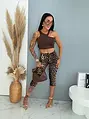 Dámske capri legíny s leopardím vzorom ZAYA