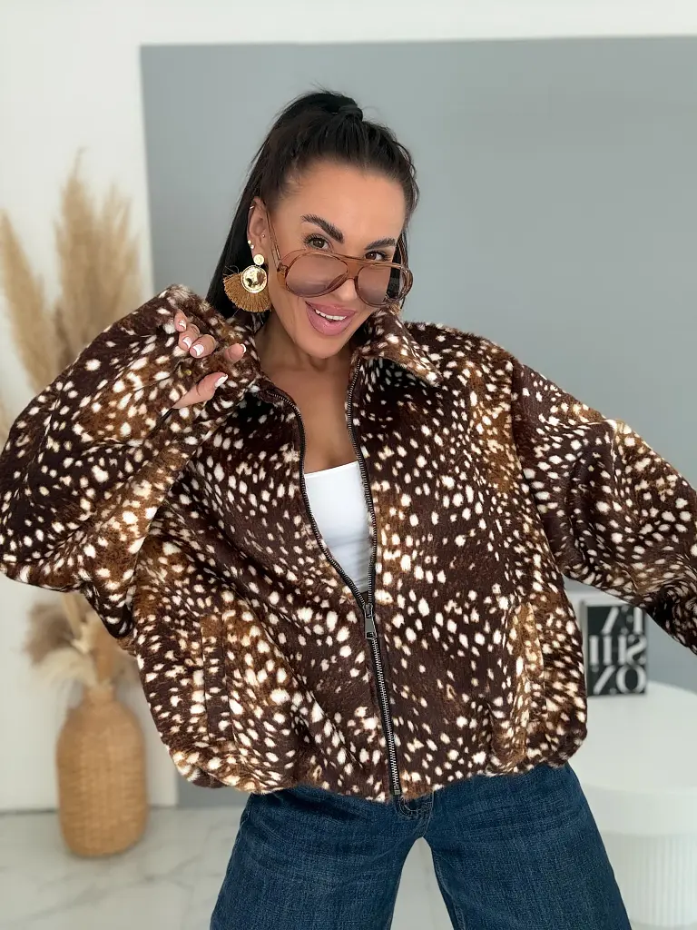 Kožušinková bomber bunda BAMBI - next