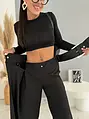 Wide leg nohavice s big opaskom ALORA