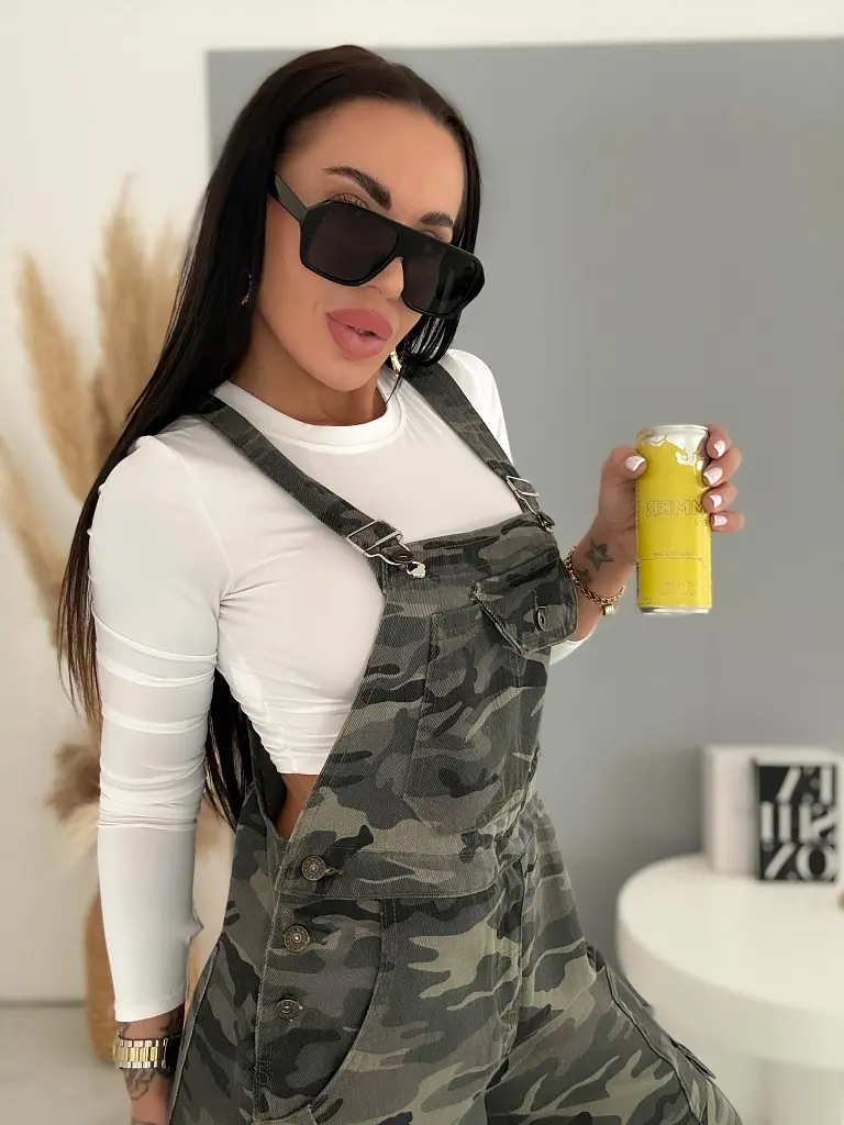 Farmárové nohavice na traky COZY - next
