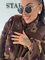 Kvetinová bomber bunda FLORA