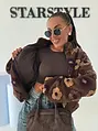 Kvetinová bomber bunda FLORA
