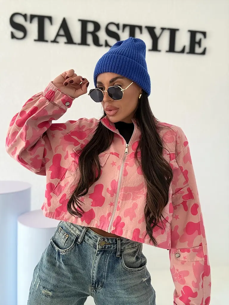 Crop denim jacket army NEPO - next