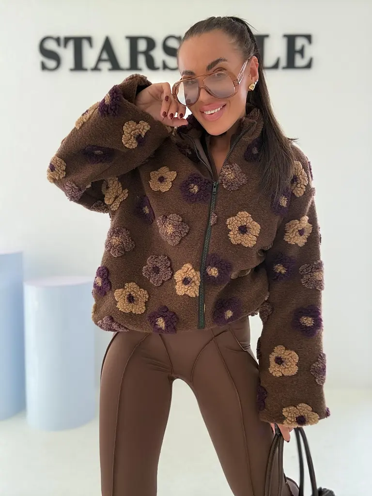Kvetinová bomber bunda FLORA - next