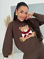 Dvojdielny pletený set s medvedíkom TEDDY