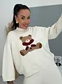 Dvojdielny pletený set s medvedíkom TEDDY