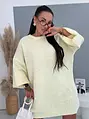 Oversize mäkký vlnený pulóver s balónovými rukávmi AMIRA