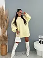 Oversize mäkký vlnený pulóver s balónovými rukávmi AMIRA