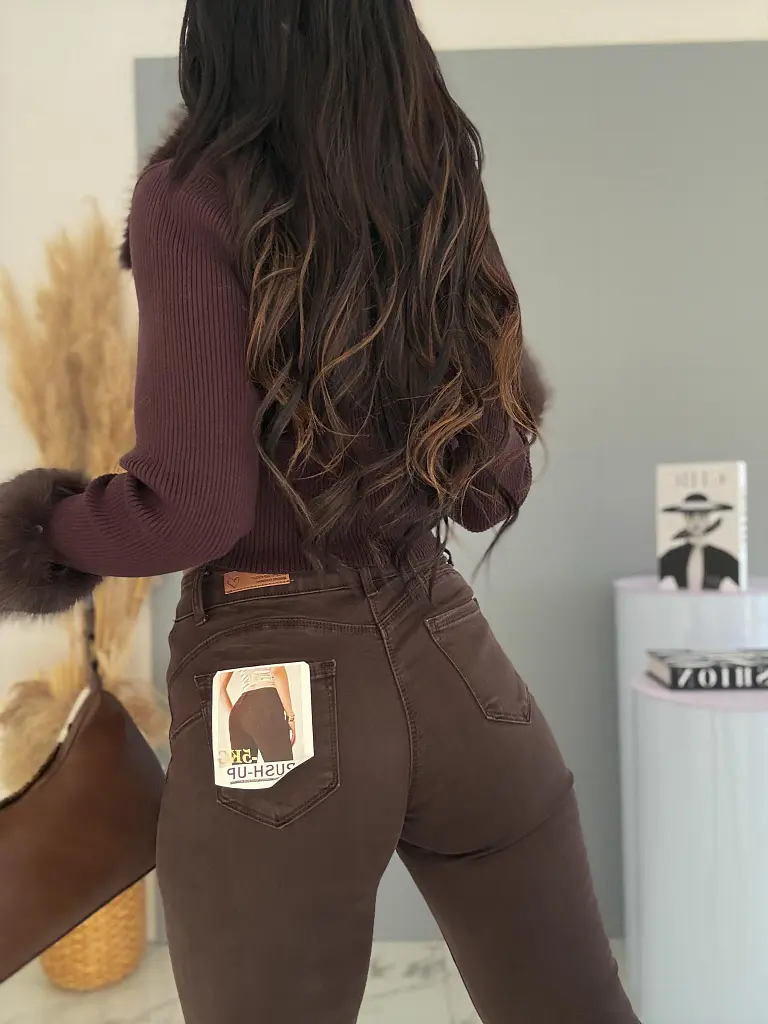 Dámske push-up fashion rifle s vysokým pásom FEMME - next