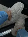 Teplé semišové topánky zdobené kamienkami GLAM