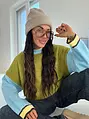 Oversize pletený vlnený pulóver LINDA