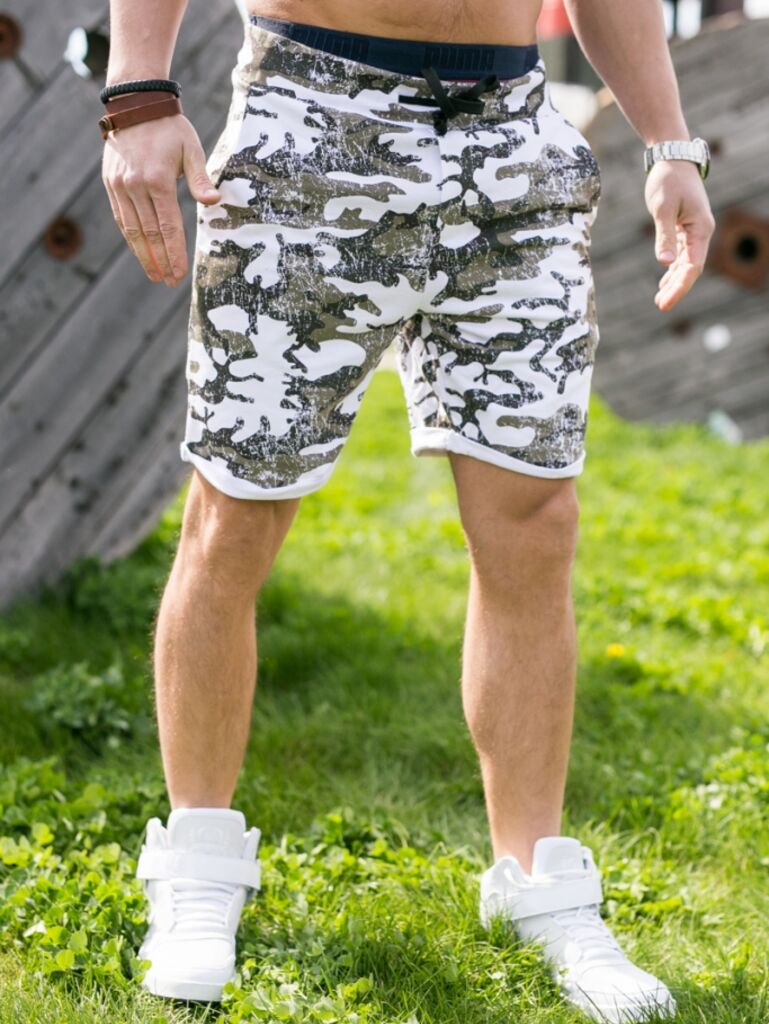 Pánske maskáčové športové bermudy+